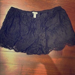 La Perla Black Lace Shorts